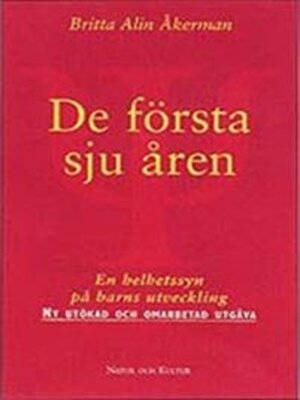 cover image of De första sju åren